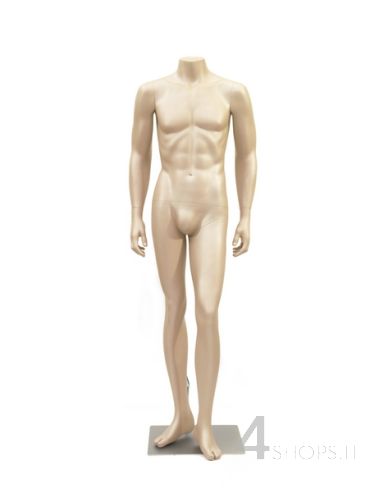 Manichino Uomo senza testa perlato