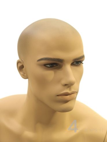 Manichino Uomo tg. 48 realistico seduto con make up e parrucca