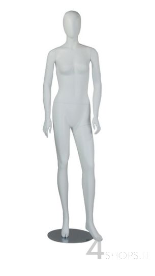 Manichino Donna testa astratta finitura bianco opaco pos. Zoe